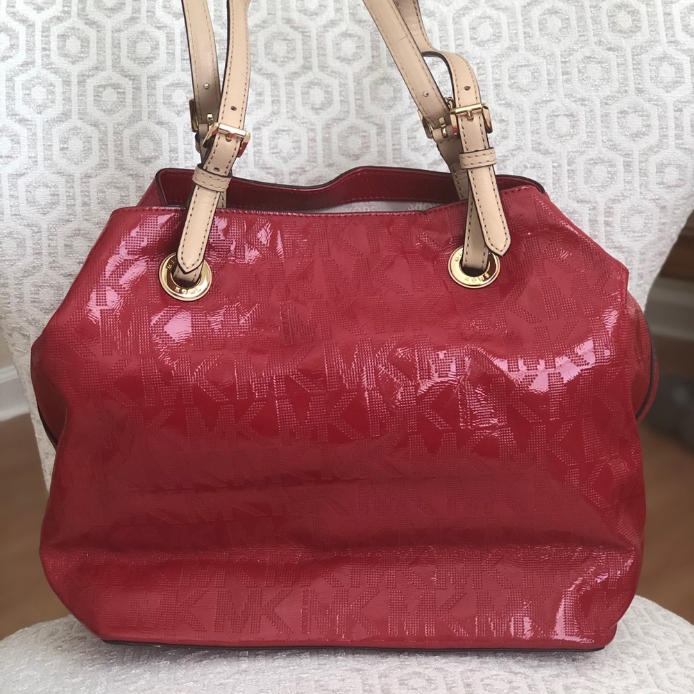 Red handbag